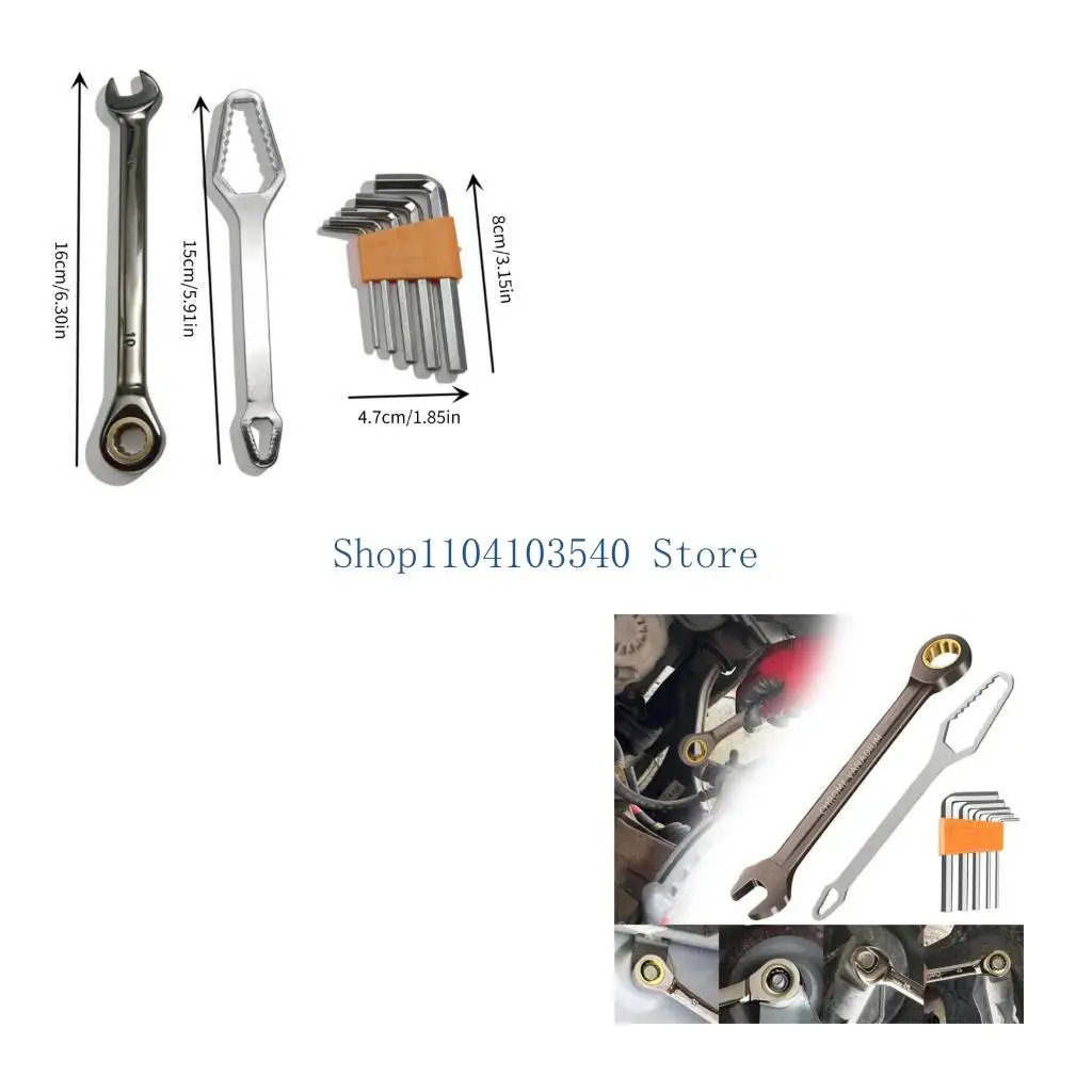 02DC Double End Wrench Combination Spanner Set Suitable For Mechanics And DIY Projects