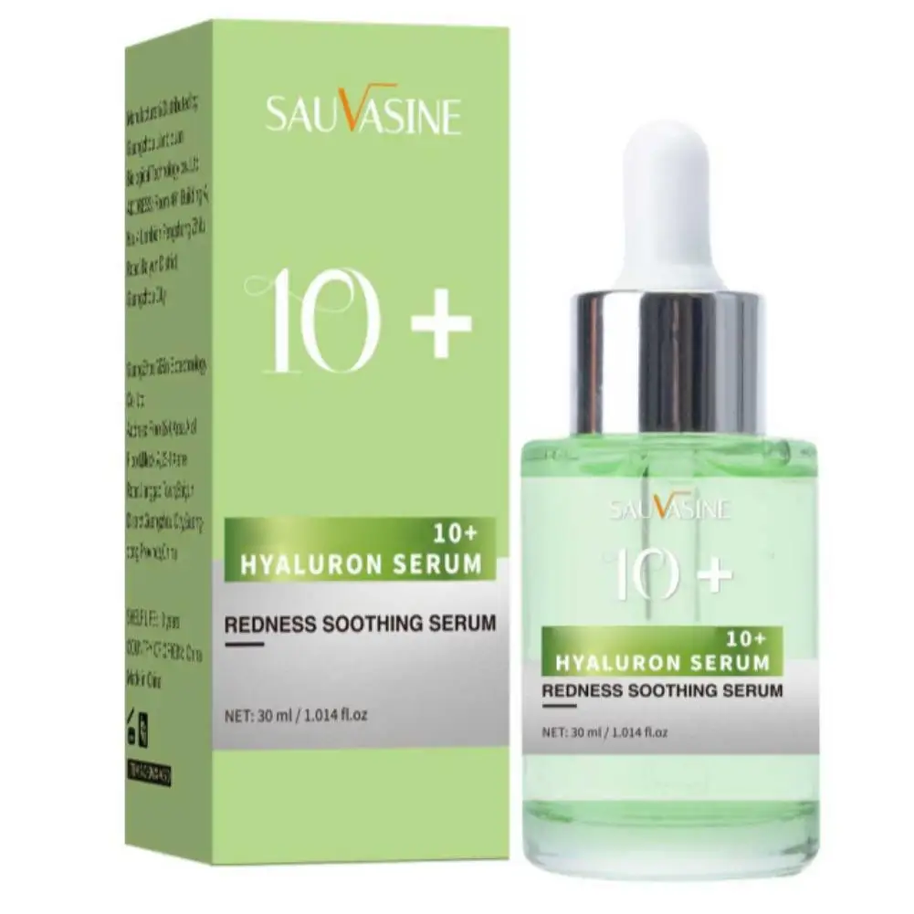 Sérum facial com 10% de ácido azelaico e ácido hialurónico, essência calmante para a pele, sérum hidratante e suave para o cuidado da pele.