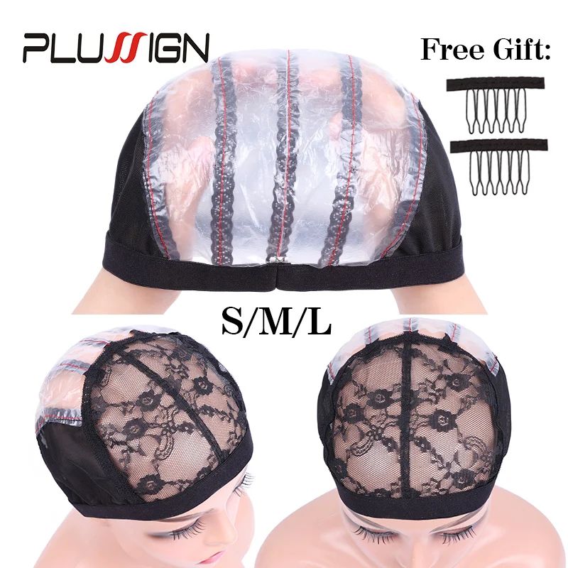 

Wig Net Cap Weaving Caps 1pcs Ventilated Wig Cap With 2pcs Wig Combs Hair Clip Wig Making Accessories Dome Mesh Cap Making Tools