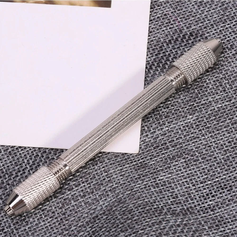 Precision Metal Construction Pin Vise Chuck Double End Design Hand Drill Bit Watch Repair Tool Watch Repair