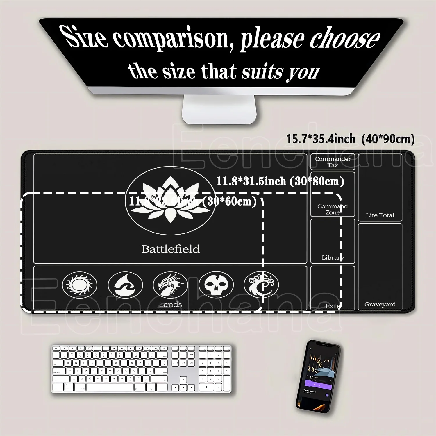 プレイマット マジック ザ ギャザリング マウスパッド MTG オフィス オーバーロック デスクマット ゲーム PC ラップトップ かわいい ラグ カーペット アクセサリー キーボード マウスパッド