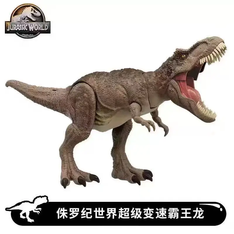 

Mattel Jurassic World Chaos Theory Tyrannosaurus Rex All Out Attack Dinosaurs Action Figure Models Giant Boys Toys Sound Effect