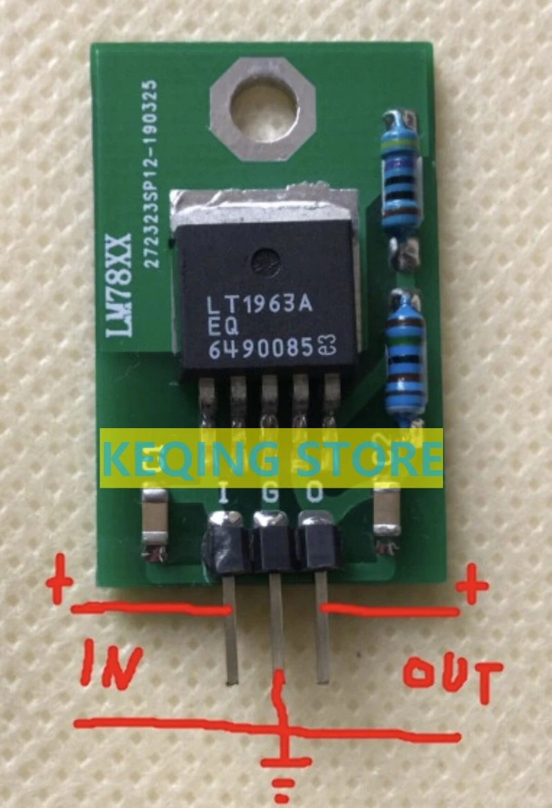 HIFI LM7805 upgrade Ultra low Noise LT1963 DC Linear Voltage Regulator LDO REG Power supply Module Board /5V LDO Module