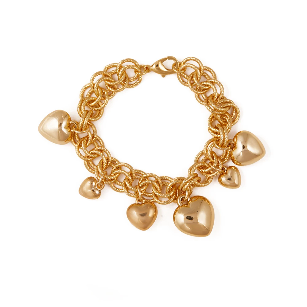

LESHORE Fashion Zinc alloy Heart Beach Holiday Bracelet Gold Plated Handmade Waterproof Summer Jewelry for Women