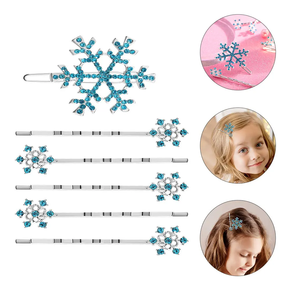 

Набор из 18 заколок для волос в форме снежинок: стильные хрустальные заколки для средних, густых и длинных волос, надежная фиксация, не царапают кожу головы