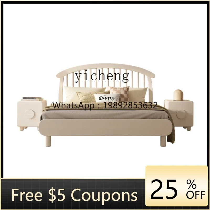 

ZC Children's Solid Wood Bed Bedroom Single Bed Modern Minimalist Windsor Bed