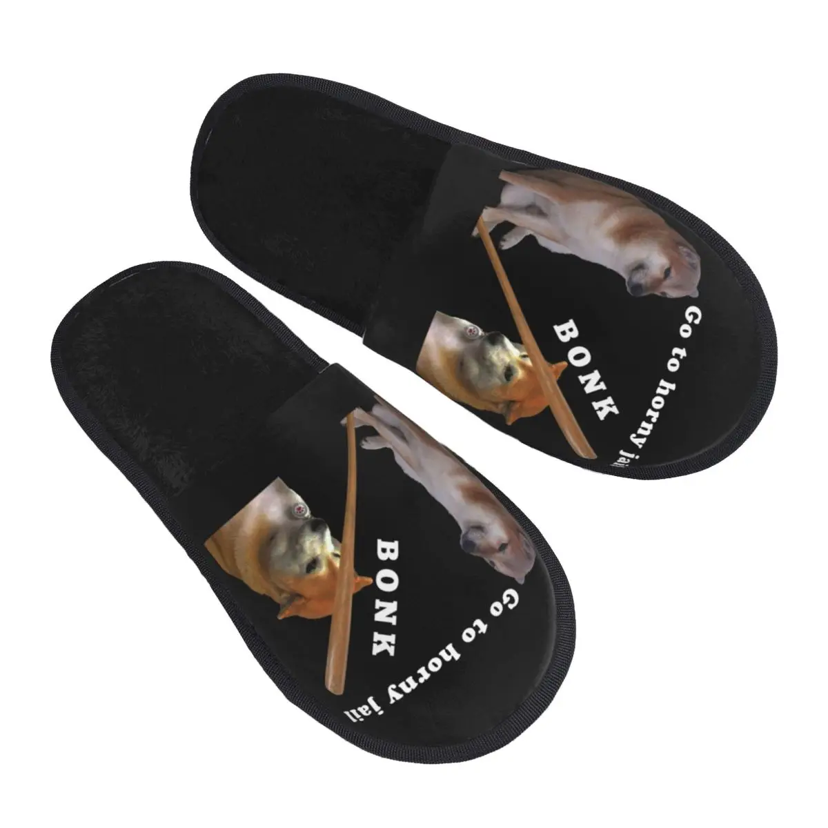 

Custom Shiba Inu Dog Cheems Bonk Comfort Scuff Memory Foam Slippers Women Bedroom House Shoes