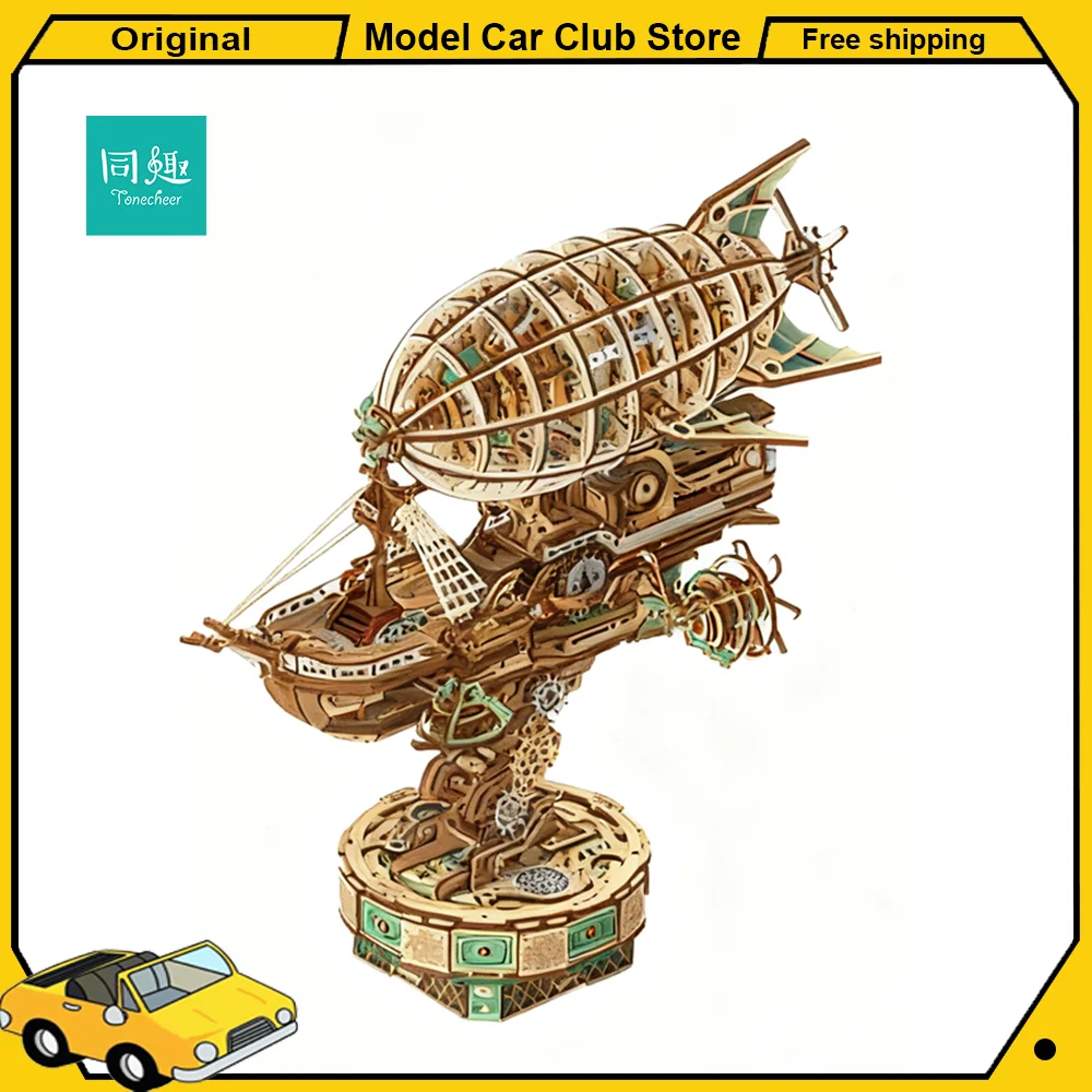 

Tonecheer Fantasy Steam Castle Building Blocks Diorama Model Kit DIY 3D Wooden Puzzle Wooden Birthday Gift Dollhouse Decoration