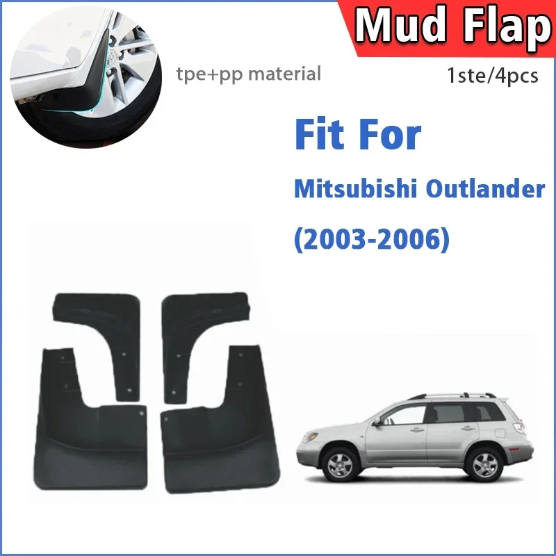 

For Mitsubishi Outlander 2003 2004 2005 2006 Mud Flap Guards Splash Mudguard Fender Mudflaps Car Accessories Front Rear 4pcs