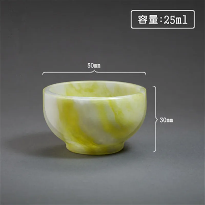 Wholesale Street Vendor Supplies Shaanxi Lantian Jade Tea Bowl Tea Cup Wine Set Jade Tea Cup Jade Crafts Gifts