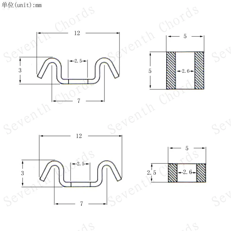 4 Sets/Lot goldene Gitarrensaitenhalter für E-Gitarren-Zubehörteile, Musikinstrumente – Detail 29