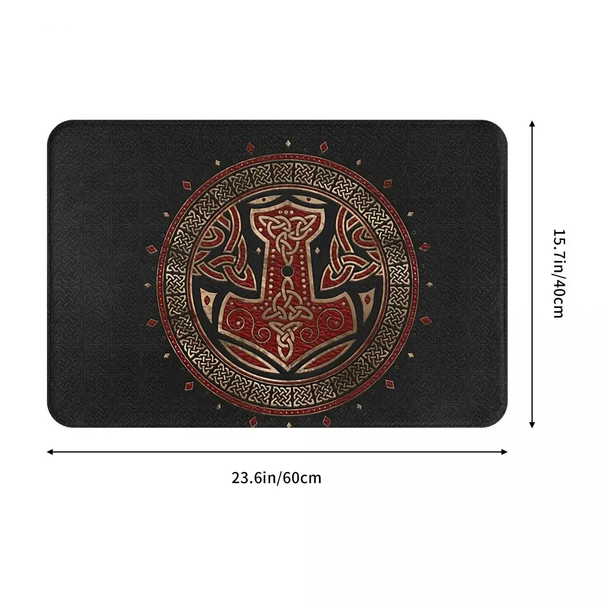 Vikings Non-slip Doormat The Hammer Of Thor Bath Kitchen Mat Outdoor Carpet Indoor Modern Decor