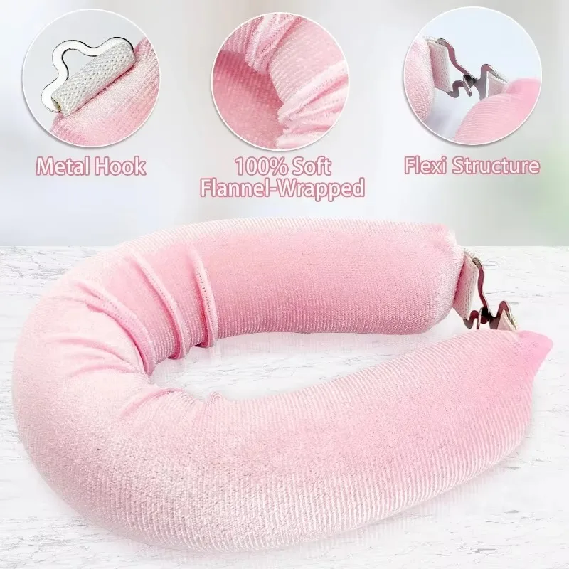 Haarlockenwickler ohne Hitze, Lockenstab, Haarband, Lockenwickler ohne Hitze, Lazy Curls mit Haken, weicher, flexibler Lockenstab, Haarstyling-Werkzeuge – Detail 3