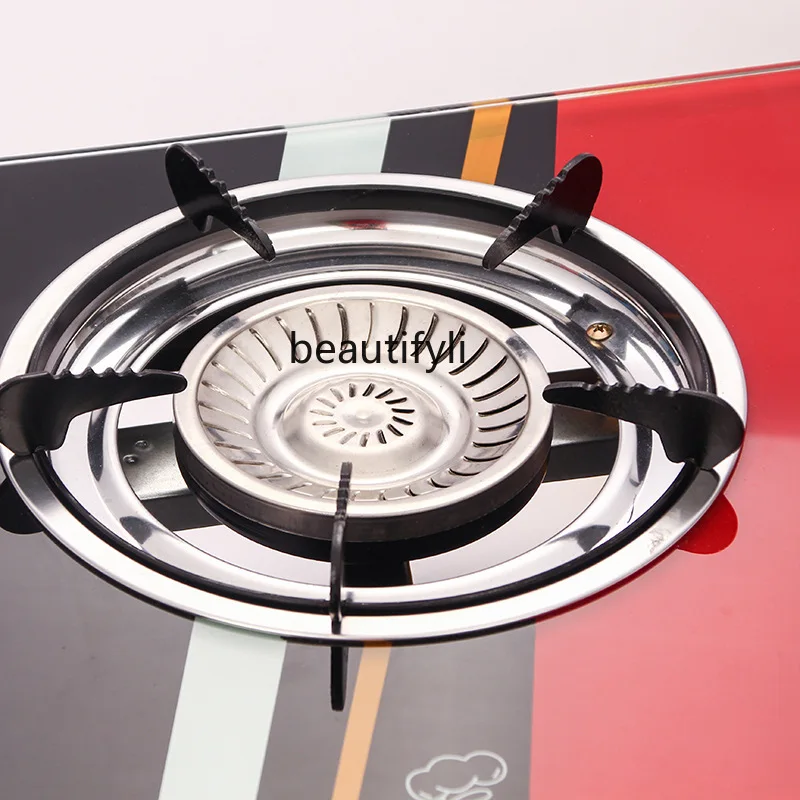 Fornello a gas binoculare in vetro temperato, bruciatore