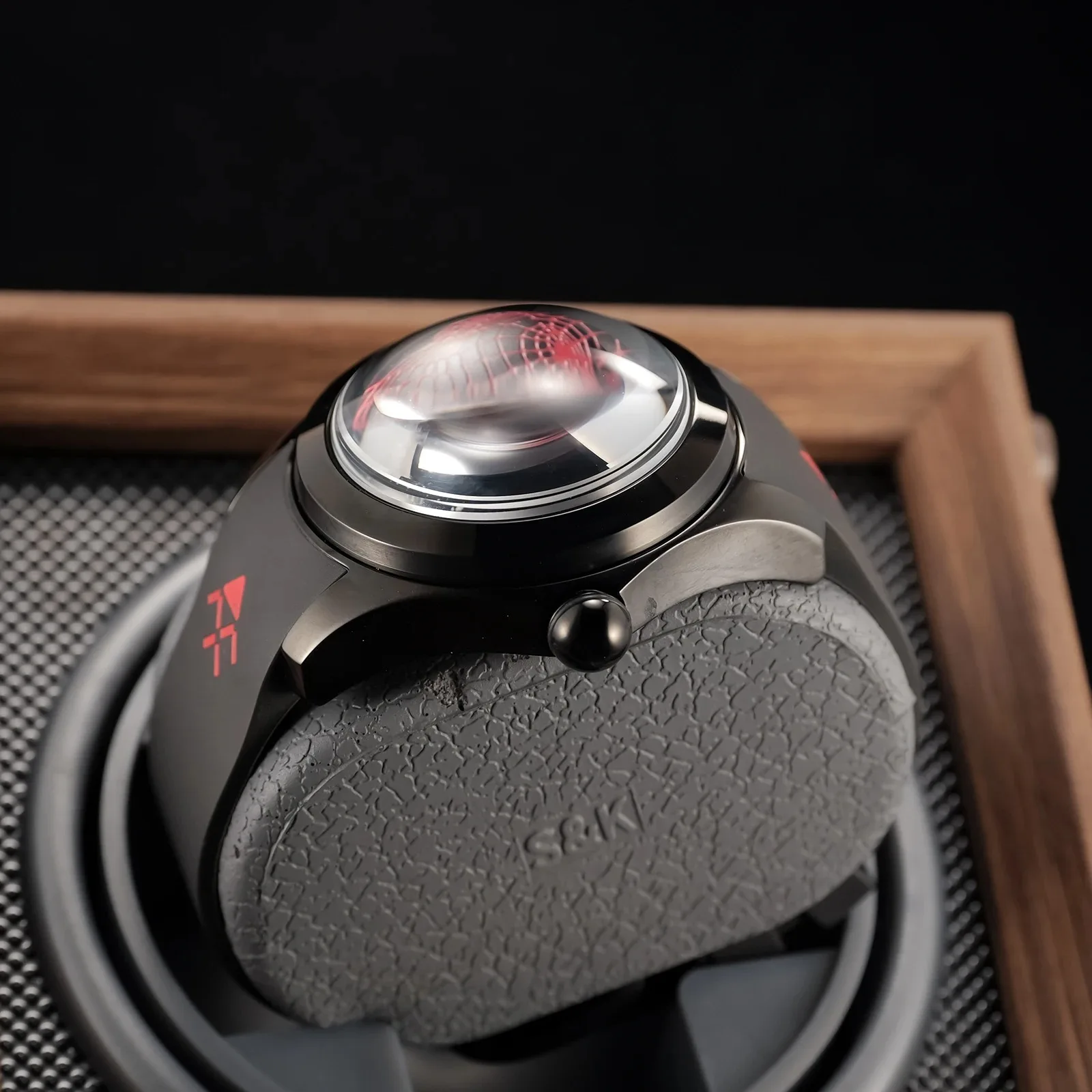 

KAFYASE Мужские автоматические часы 46 мм Спортивные механические наручные часы Пузырь Минеральное зеркало Резиновый ремешок Светящийся