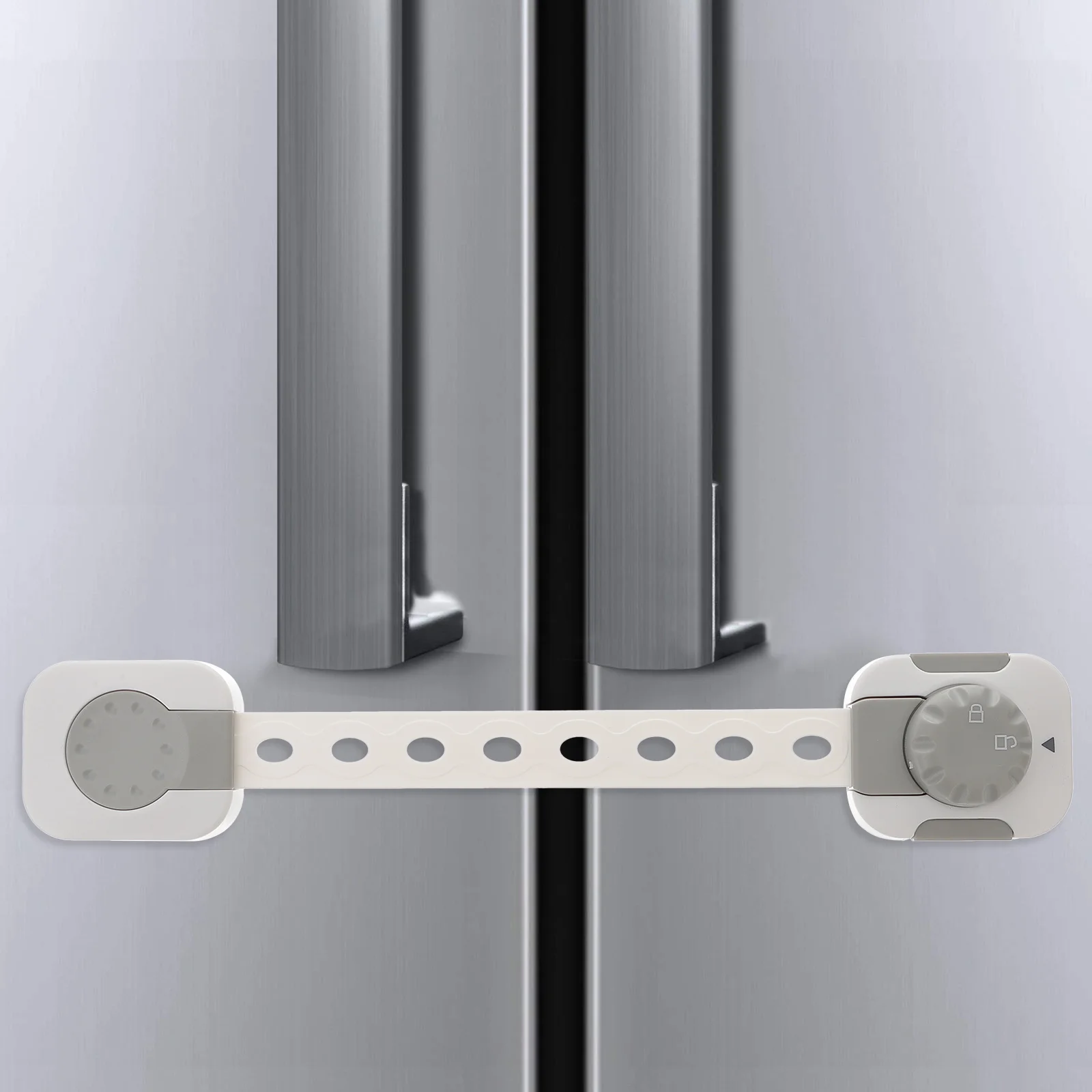 Serratura magnetica per armadietto da 2 pezzi, porta di sicurezza per bambini, protezione multifunzione per bambini
