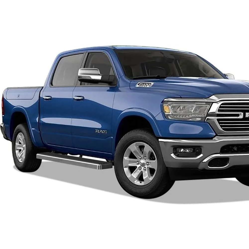 (304 لوحات تشغيل من الفولاذ المقاوم للصدأ المصقول 6 بوصات) خطوات قضبان Nerf المتوافقة مع Ram 1500 2019-2025 Crew Cab (Will)