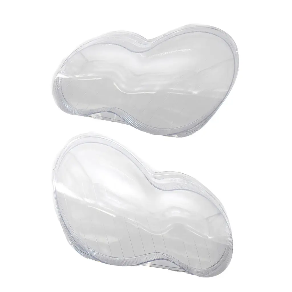 Front Headlight Lens Cover Polycarbonate Replacements for Mercedes W203 C-Class 2001-2007 2038203261 2038201259