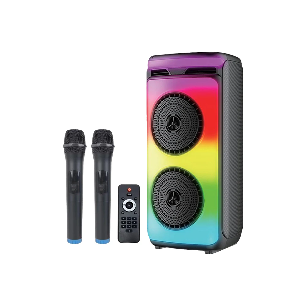 Dual 6 inch portable dj Party speaker rechargeable bt wireless btooth outdoor speaker karaoke Partybox