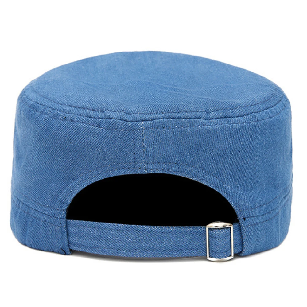 HT5133 Einfarbige Baseballkappe 2026 Neue Flache Armeekappe für Männer und Frauen Verstellbare Snapback-Kappe Unisex Ganzjahres-Baseballmütze – Detail 7