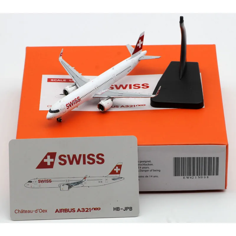 EW421N008 Alloy Collectible Plane Gift JC Wings 1:400 Swiss Airlines \