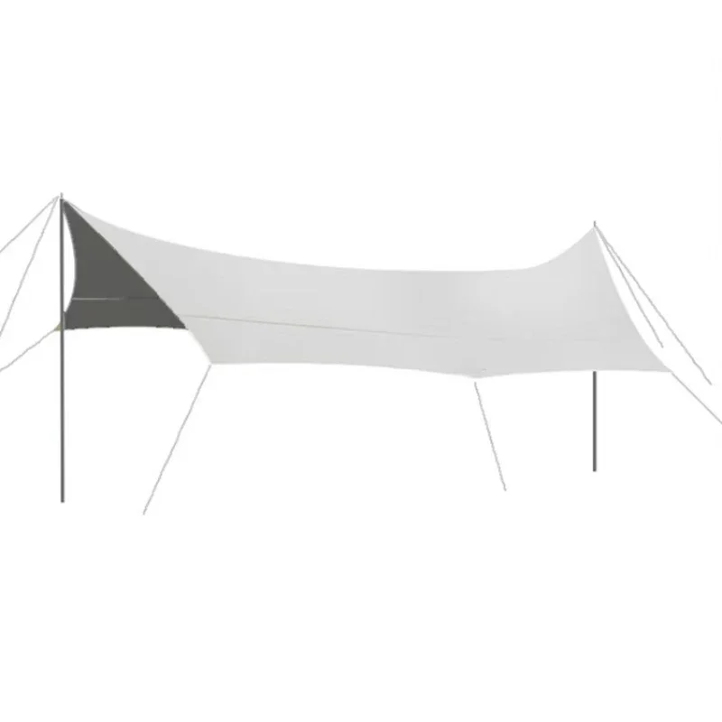 Classic Hexagonal Eaves Silver Pastebrushing Canopy Ultralight Camping Rainproof and Sun Protection Sunshade Fairy