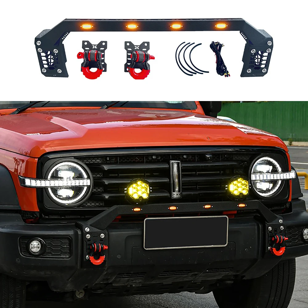 

Off-Road 4x4 Front Bumper Anti-Collision Modification Car Exterior Accessories Fit for Great Wall Tank 300 2022-2026