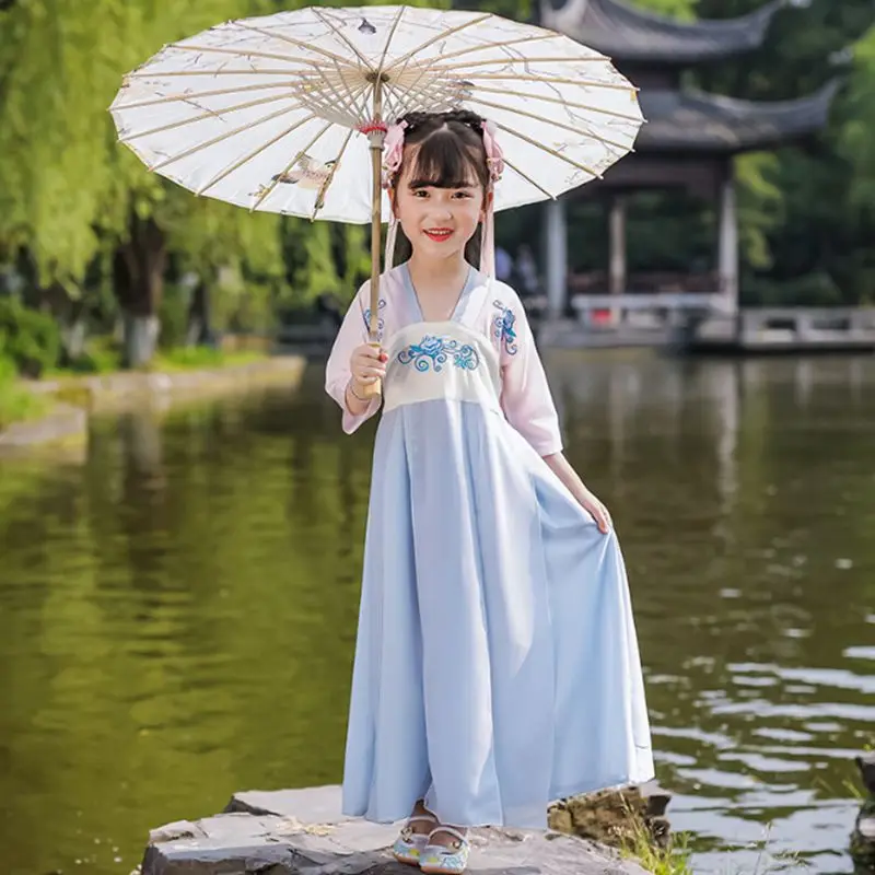 

Chinese Style Girl Hanfu Children Cosplay Costumes Princess Tang Suit Kids Children Traditional Fairy Dress