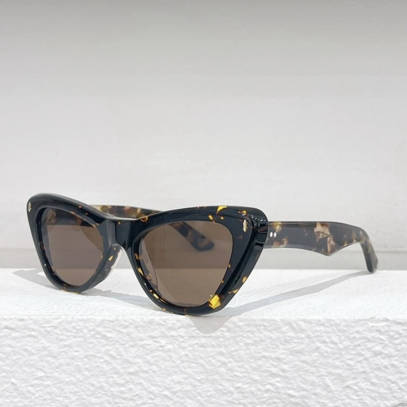 

KELLY ацетатные кошачий глаз высокого качества модные мужские солнцезащитные очки женские популярные Cag Eye винтажные ретро уличные очки оттенки с футляром