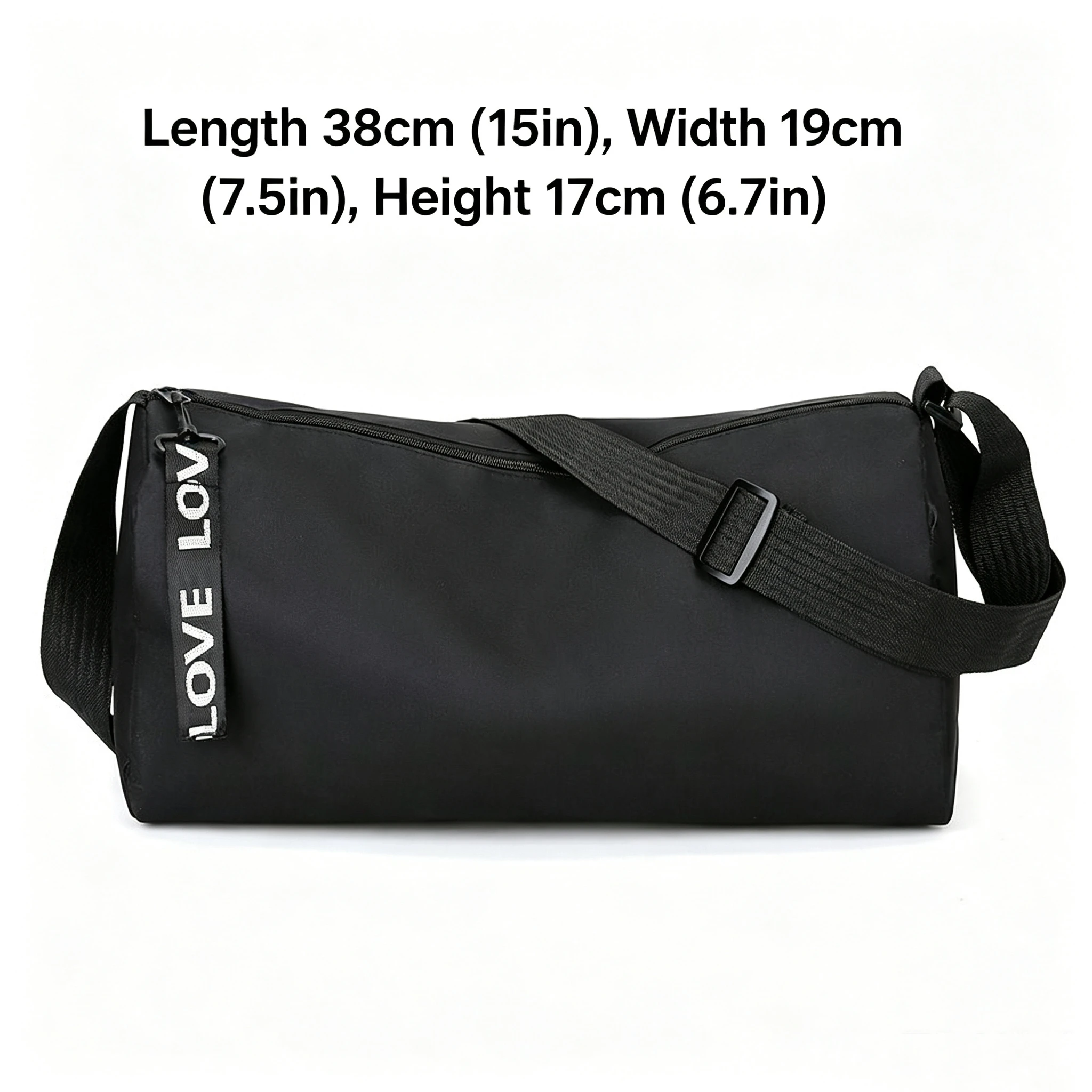 

Portable Sports Large Capacity Crossbody Shoulder Bag, Lightweight Travel Gym Bag with Adjustable Strap for Fitness Weekend Trip
