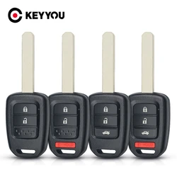 KEYYOU 2/3/4 Buttons Remote Key Shell Case Replacement For Honda Accord 2013-2016 Civic XRV City CRV 2013 2014 2015 2017 HON66