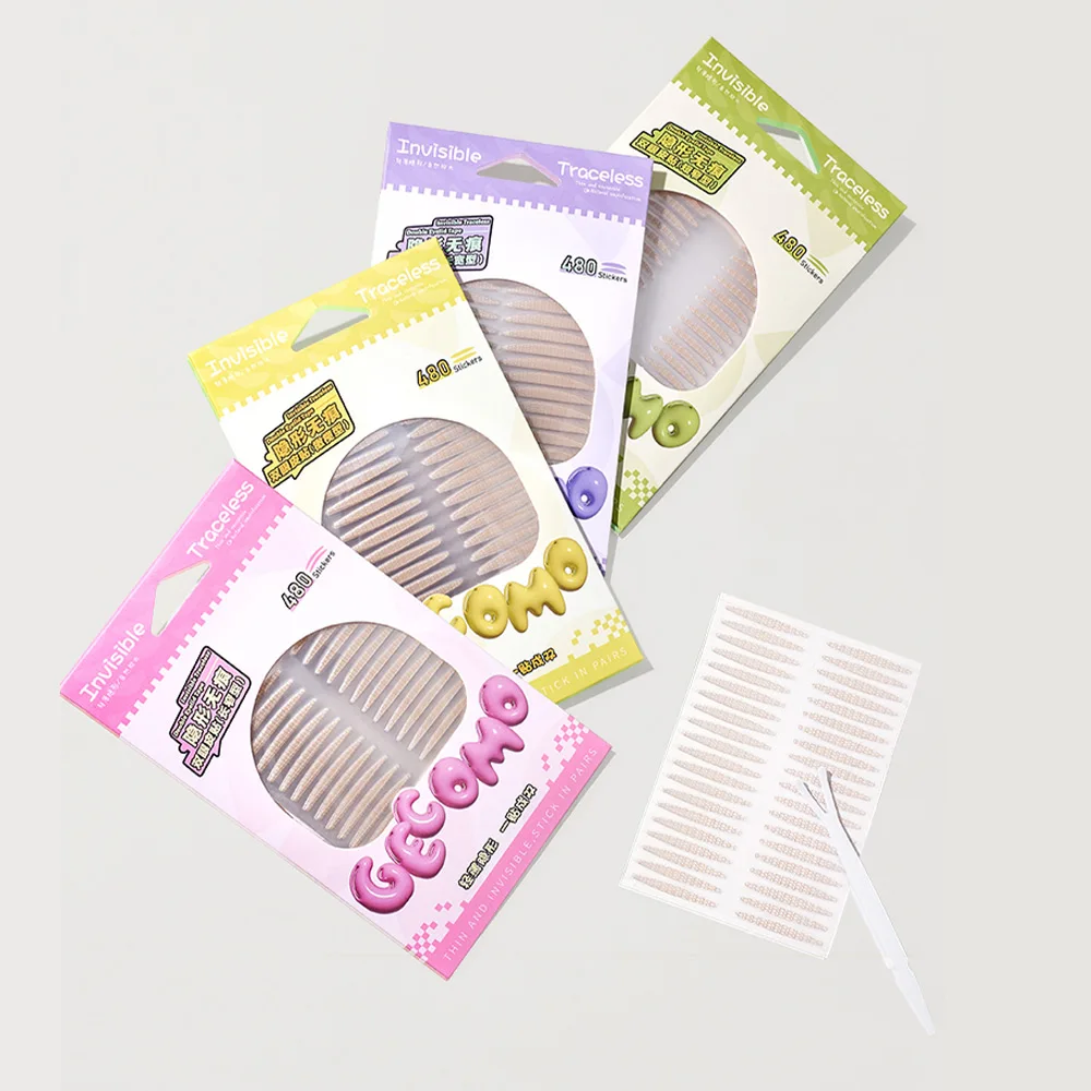 120/240개 투명 쌍꺼풀 스티커 자연스럽고 자국 없는 고강도 접착 방수 싱글 쌍꺼풀 테이프 뷰티 도구