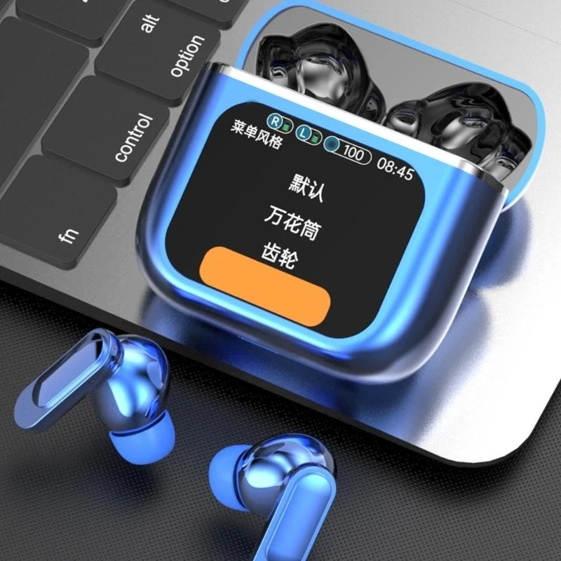 

Wireless Earbuds In-Ear Stereo Earphones Noise Canceling Ear Buds With Display D2RC