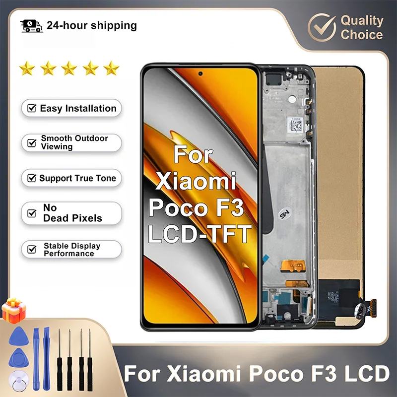 TFT For Xiaomi Poco F3 LCD M2012K11Ag Display Assembly For POCO F3 Display Digital Assembly Touch Screen Replacement Parts