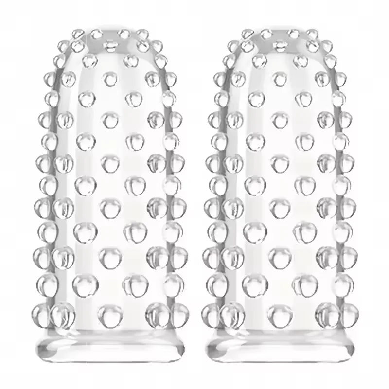 Silicone Finger Sleeve Vibrator for Women Vaginal Massage Clitoral Stimulator Female G-Spot Masturbator Sex Toys for Couple