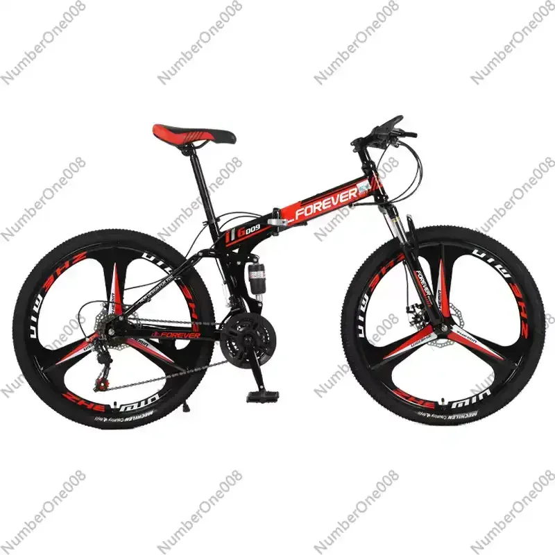AliExpress NONE Folding Mountain Bike Men's and Women's 26 Inch Adult Off-Road Racing Teen Sports Car Student Variable Speed Bike Disc Brake