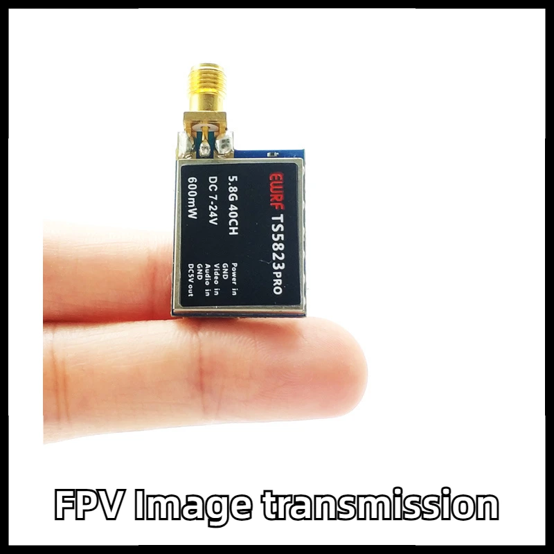 

Drone Accessories FPV Model Airplane5.8G Image Transmission Transmitter Module 600mW Channel 40 Long Distance Transmission VTX