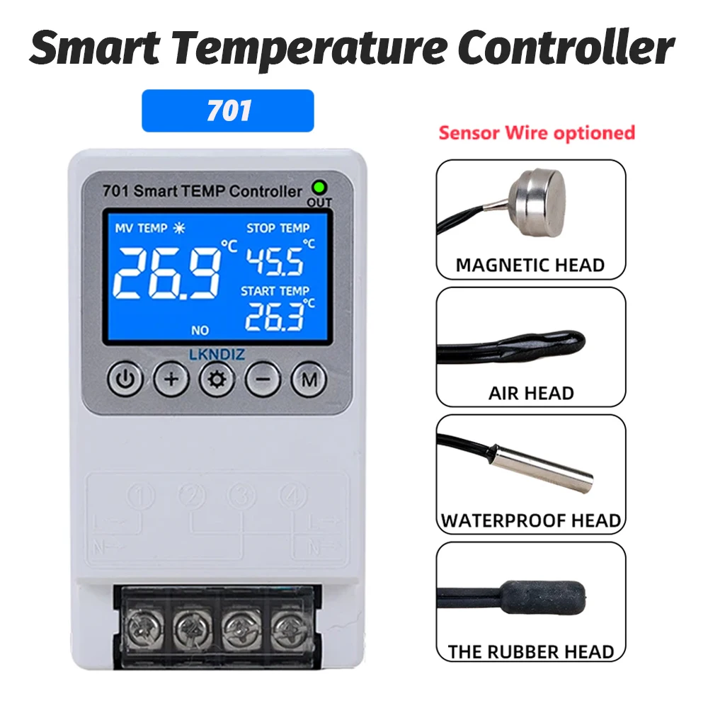 Imagem -03 - Smart Wifi Controlador de Temperatura Termostato Constante Controle de Cronometragem Interruptor Controle de Ciclo Múltipla Opção de Cabeça de Sensor