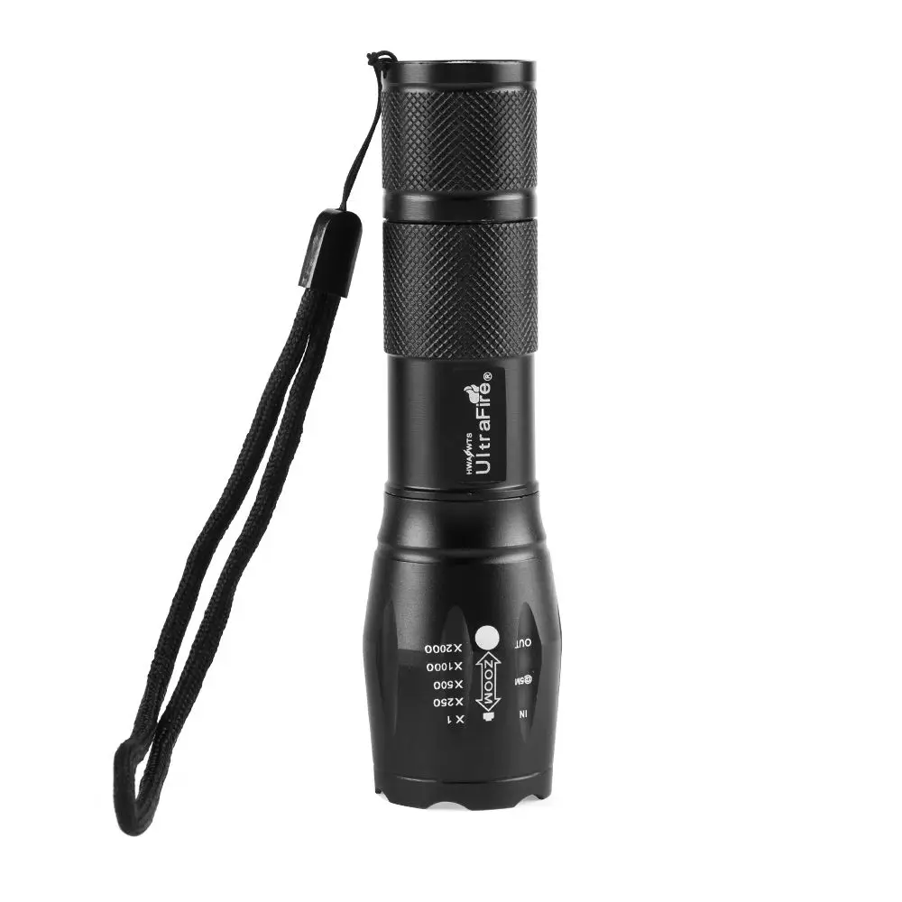 E17 LED Zoom Flashlight Waterproof Torch 3800Lm 5 Mode Bright 500 Lumen LED Practical