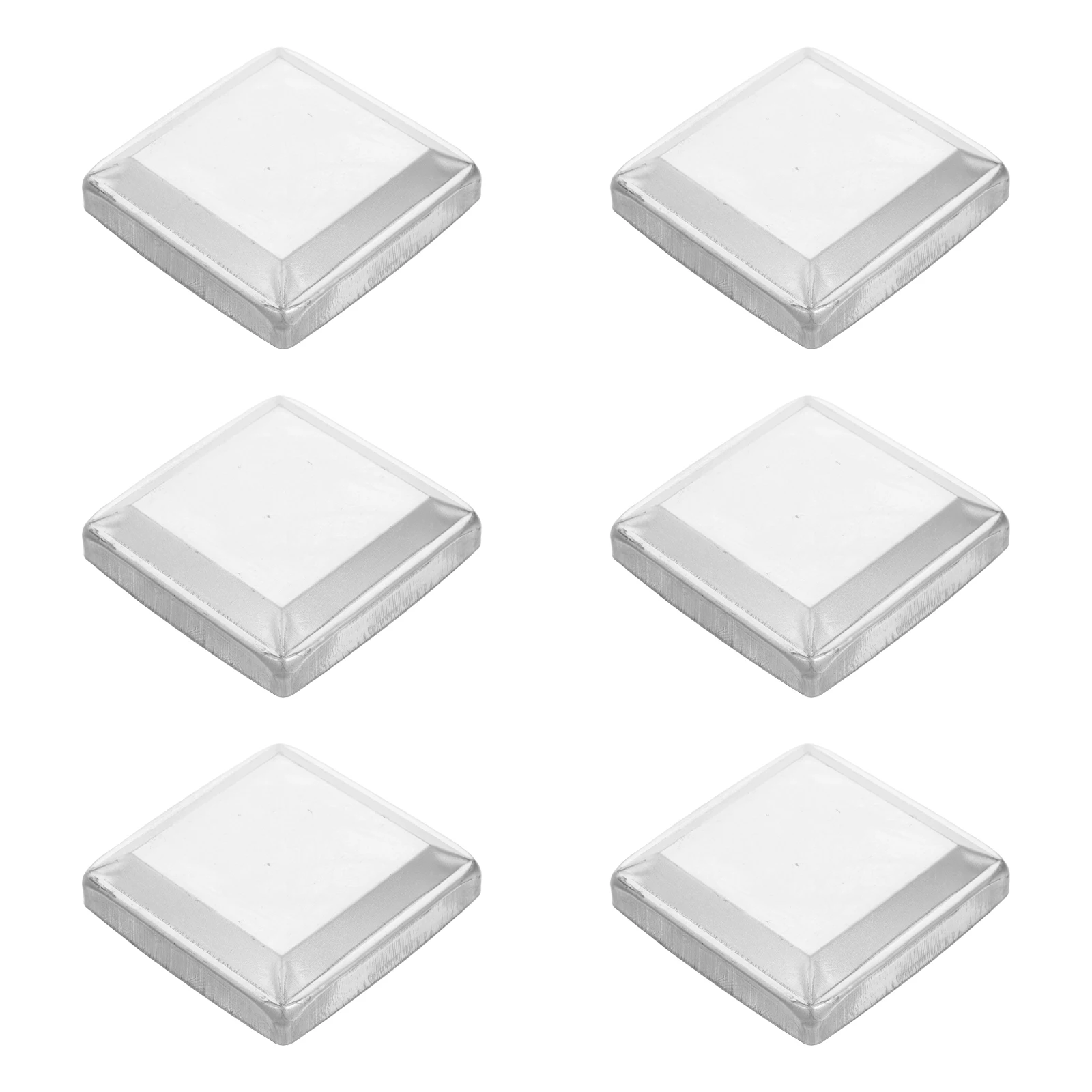 

10 шт. квадратная трубчатая колпачок для колонны, прочные, прочные, гладкие края, компактный размер, прочный, встроенный, штамповка, литье, движение