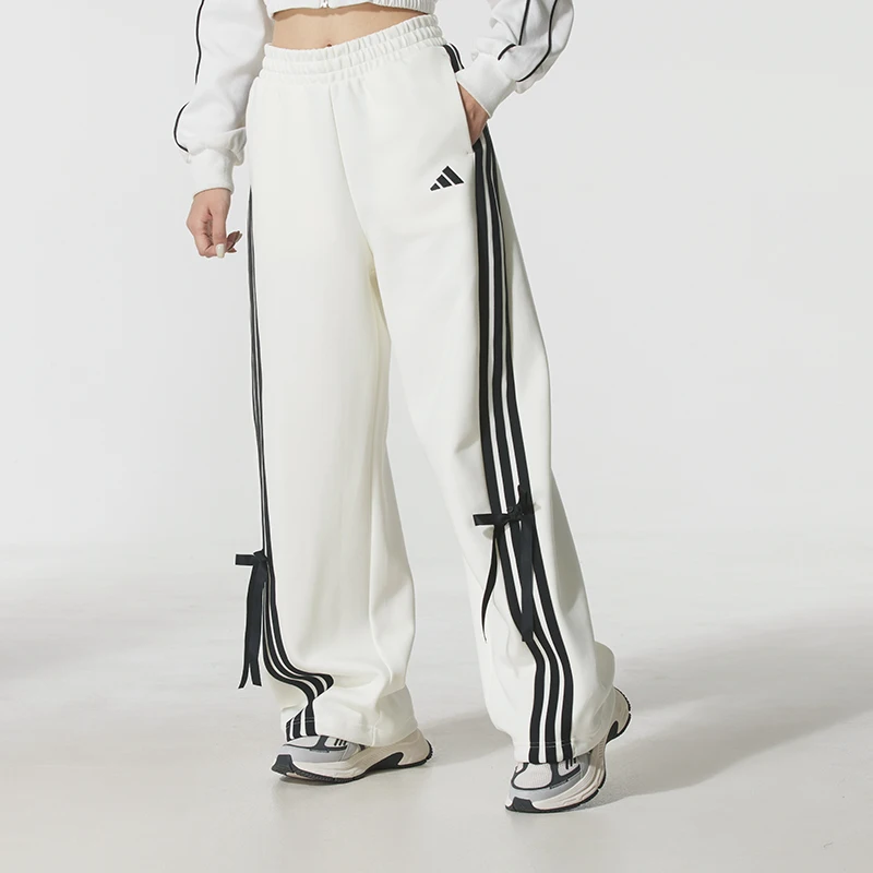 سراويل أديداس النسائية، سراويل رياضية، سراويل الموز العصرية، سراويل فضفاضة واسعة الساق، سراويل طويلة محبوكة Kg3857