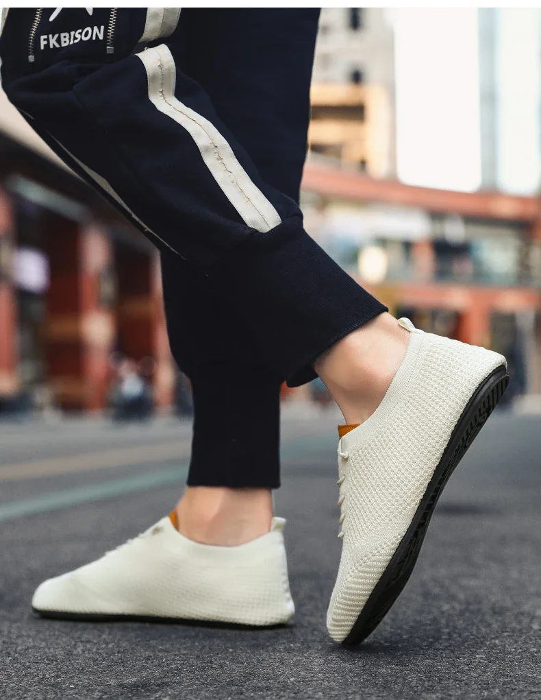 YRZL Herren-Sommer-Mesh-Slipper mit dünnem Boden, neuer Stil, atmungsaktiv, rutschfest, lässig, Wanderschuhe, leichte Fahrschuhe für Herren – Detail 19