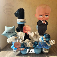 59pcs BOSS BABY Theme Balloon Column Kit Boy Kids 1-9st Birthday Party Baby Shower Decoration Globos Gender Reveal Kids Toys