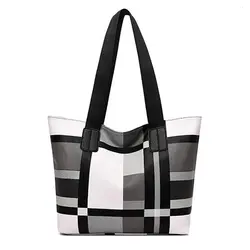 Tote Bag Women's New Fashion Women's Shoulder Bag Handbag Women's Bag Checkered Commuter Bag