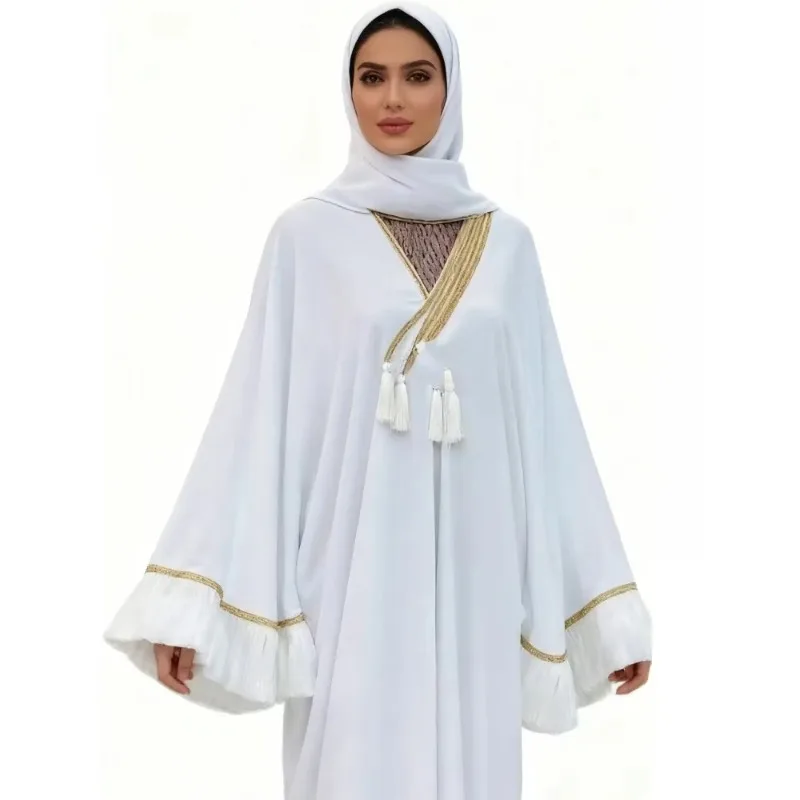 

Jalabiya Middle Kaftan Women Eid Muslim Belt Dress Dubai Robe Islamic Abaya Turkey Party Dresses Ramadan Abayas Elegant