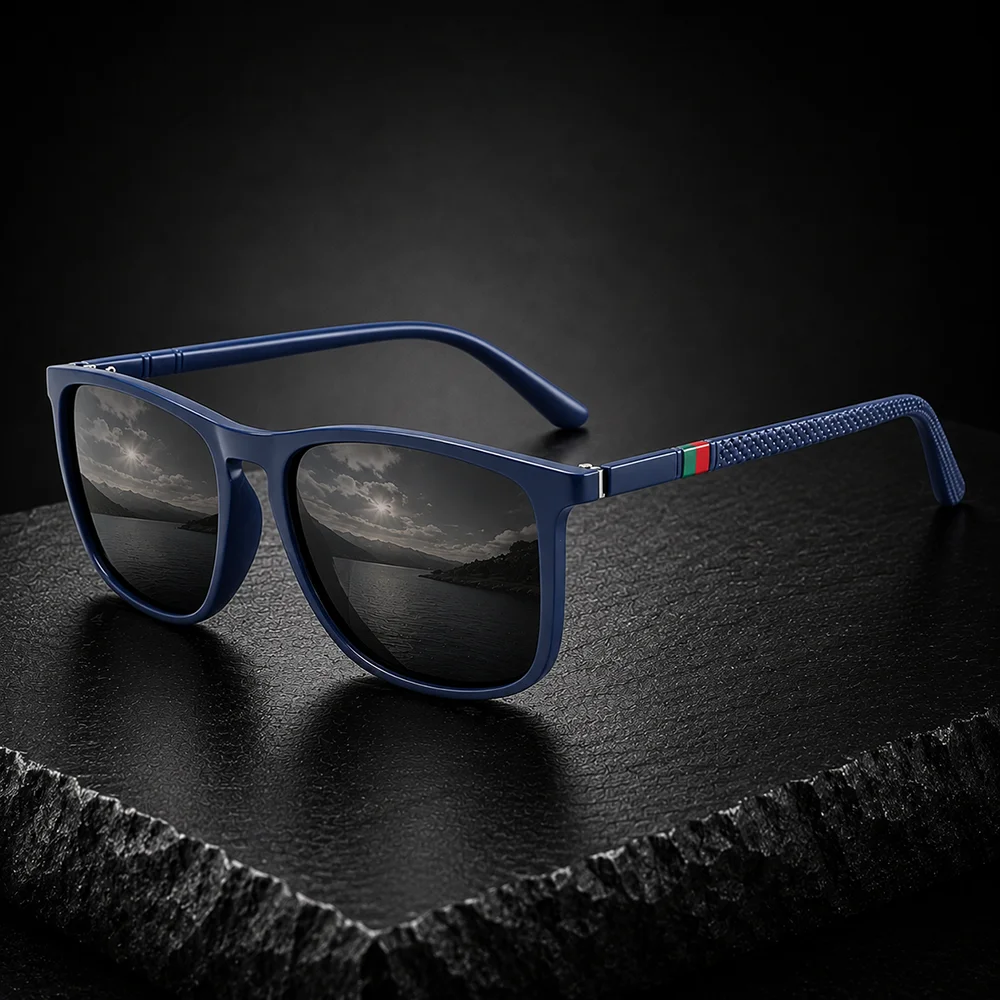 GFUIARA Herren Polarisierte Sonnenbrille UV400 Quadratisch Retro Fahr- und Angelbrille Outdoor-Sportbrille Leichte Modische Brillen für Männer – Detail 11