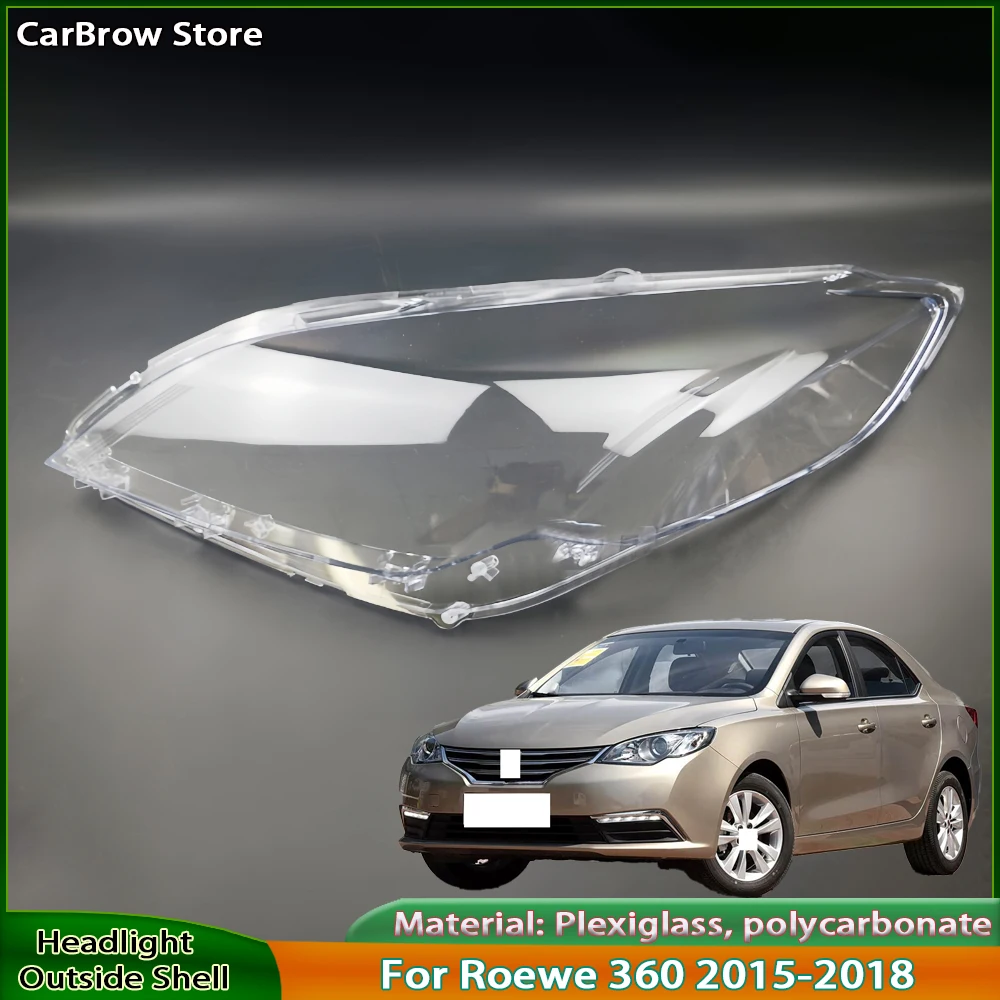 

For Roewe 360 2015 2016 2017 2018 Car Front Headlight Cover Lampshade Lampcover Head Lamp light Covers Shell