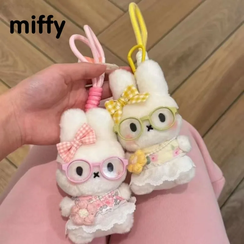 

Милая плюшевая кукла Miffy, кулон, супер милый внешний вид, украшение интерьера автомобиля, настольные украшения, детские игрушки, подарок для девочек