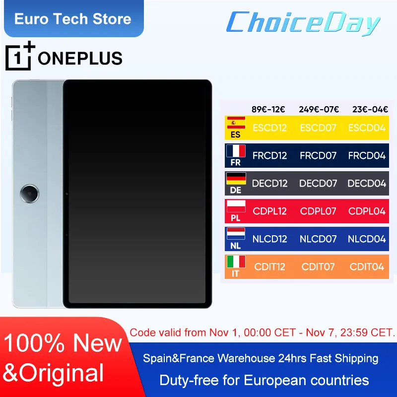 Version mondiale OnePlus Pad Lite tablette 11 