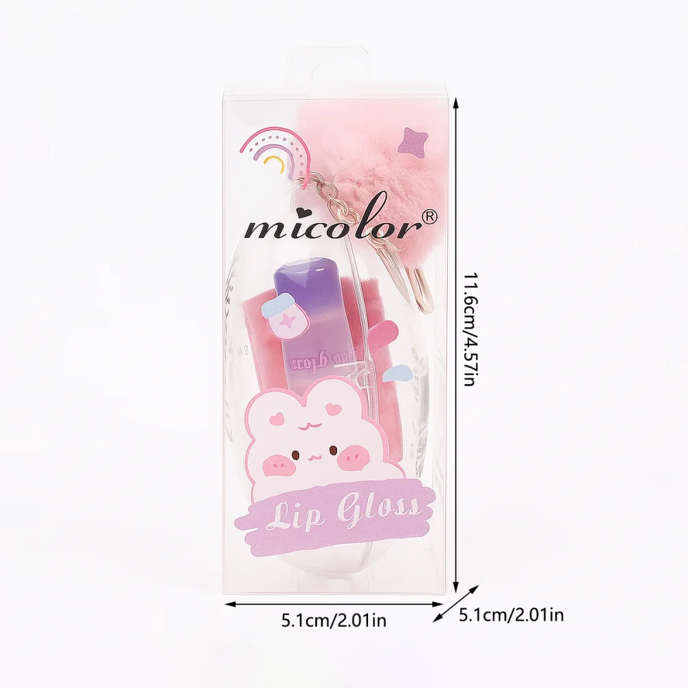 3PCS Spiegel Glitter Lip Gloss Set Lippenstift Perle Farbe Wasserdicht und Schweißfest Nicht Haken Tasse Lip Gloss